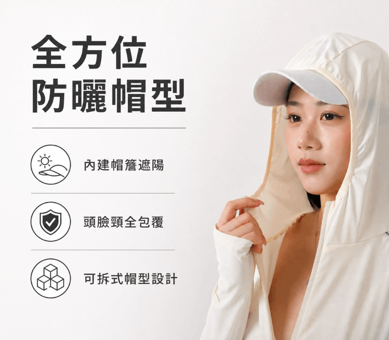 涼感防曬連帽外套-青霧 商品圖片 2