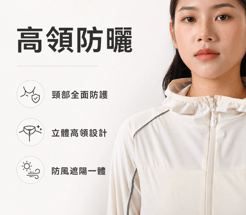 涼感防曬連帽外套-青霧 商品圖片 5